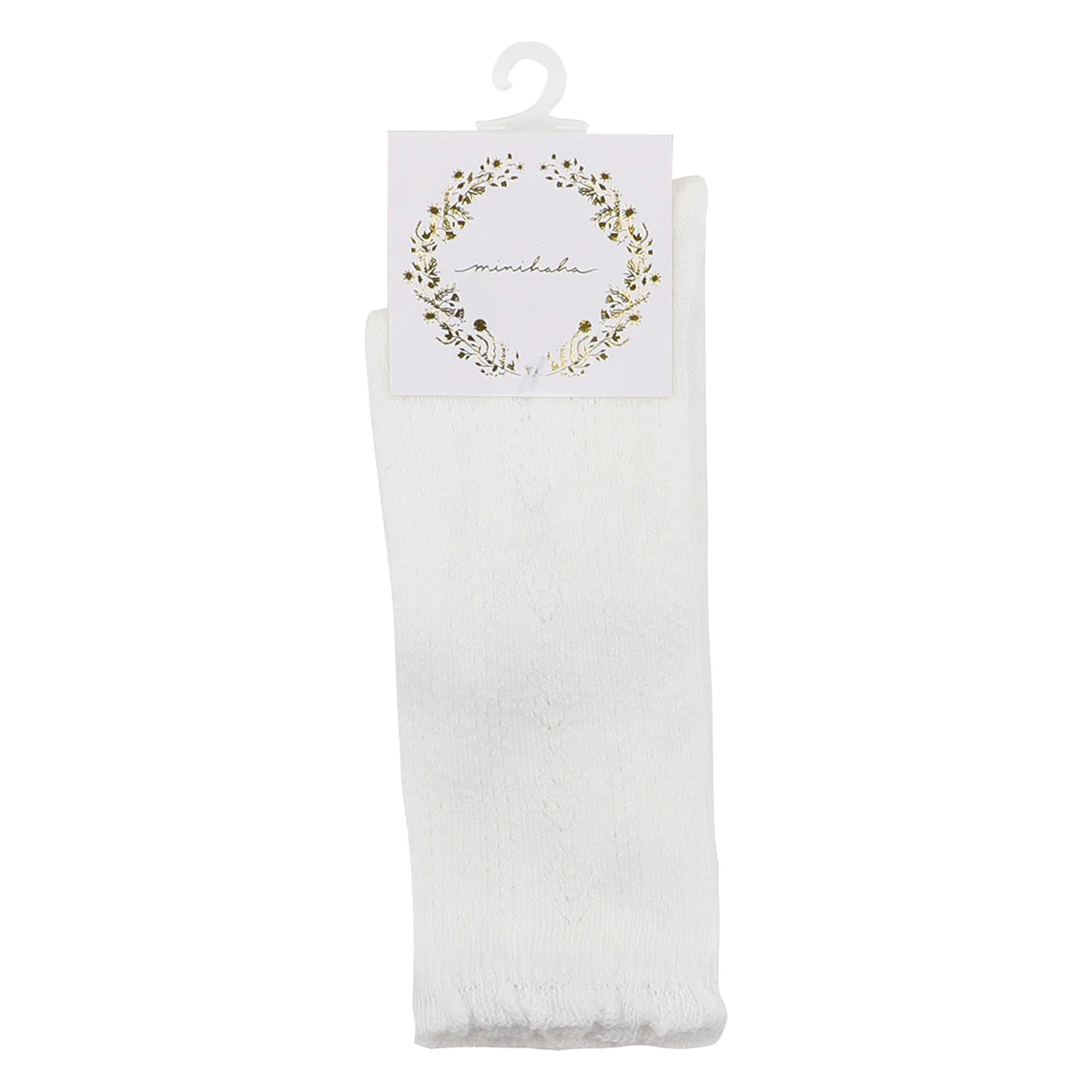 Pointelle Knee High Socks - Cloud