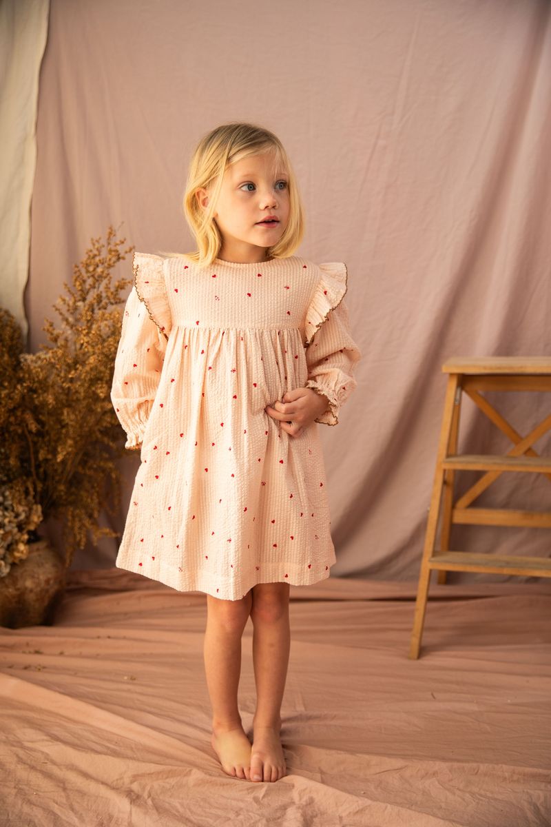 Juliet Dress - Piggy Pink Love Bug