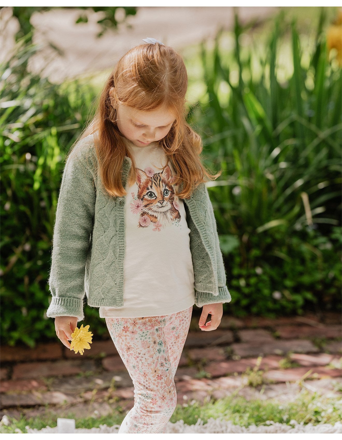 Fern Kitten LS Tee