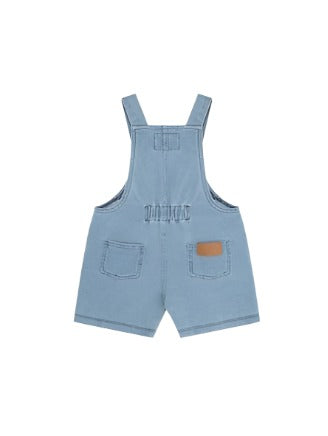 Huxbear Knit Denim Short Overalls