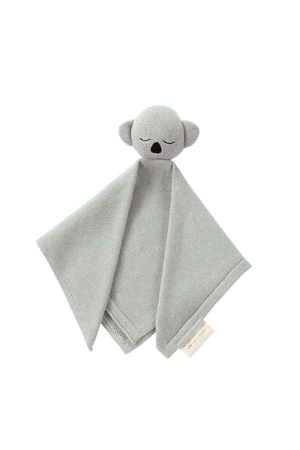 Organic Knit Cuddle Blanket - Koala Fog