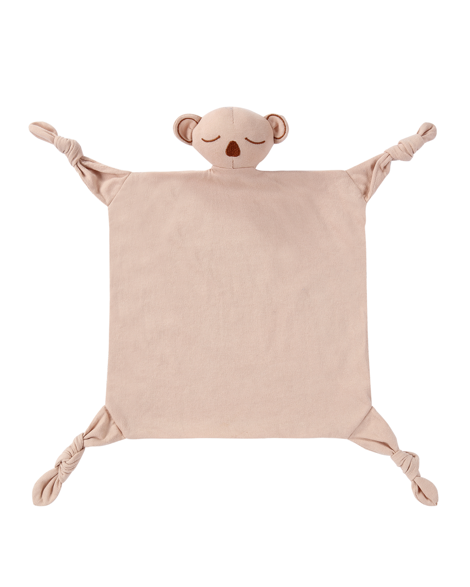 Organic Knit Cuddle Blanket - Koala Tan