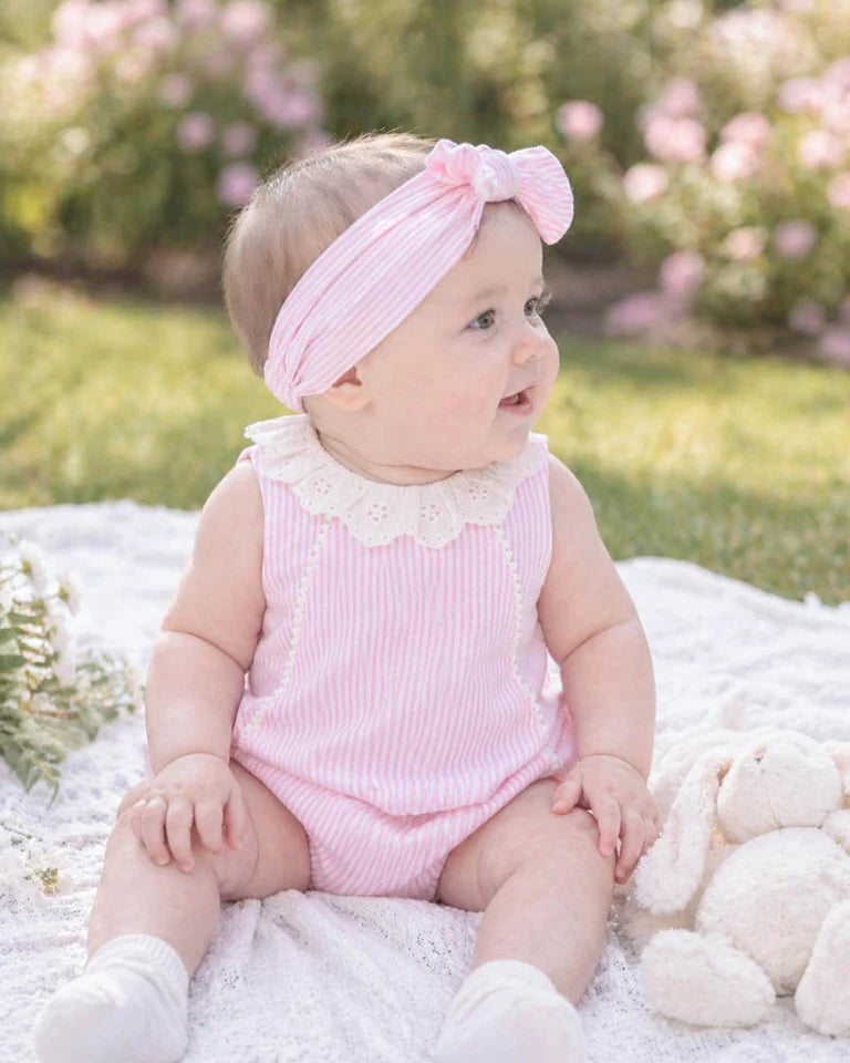 Willa Stripe Lace Collar Bodysuit