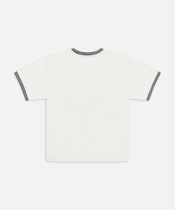 The League Tee - White/Navy