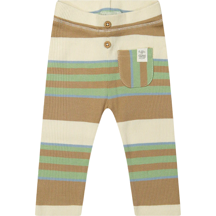 Legging - Perr Derby Rib Stripe Green