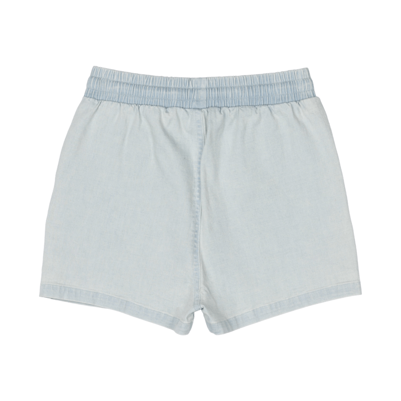 Light Blue Chambray Shorts