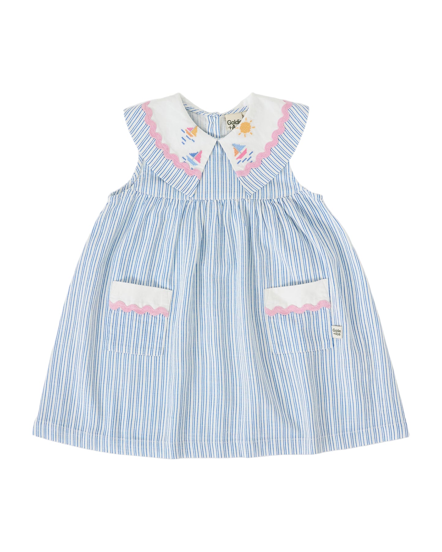 Sailor Stripe Lucy Collared Dress