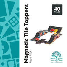 Load image into Gallery viewer, Magnetic Tile Toppers - Road Pack (40pc)
