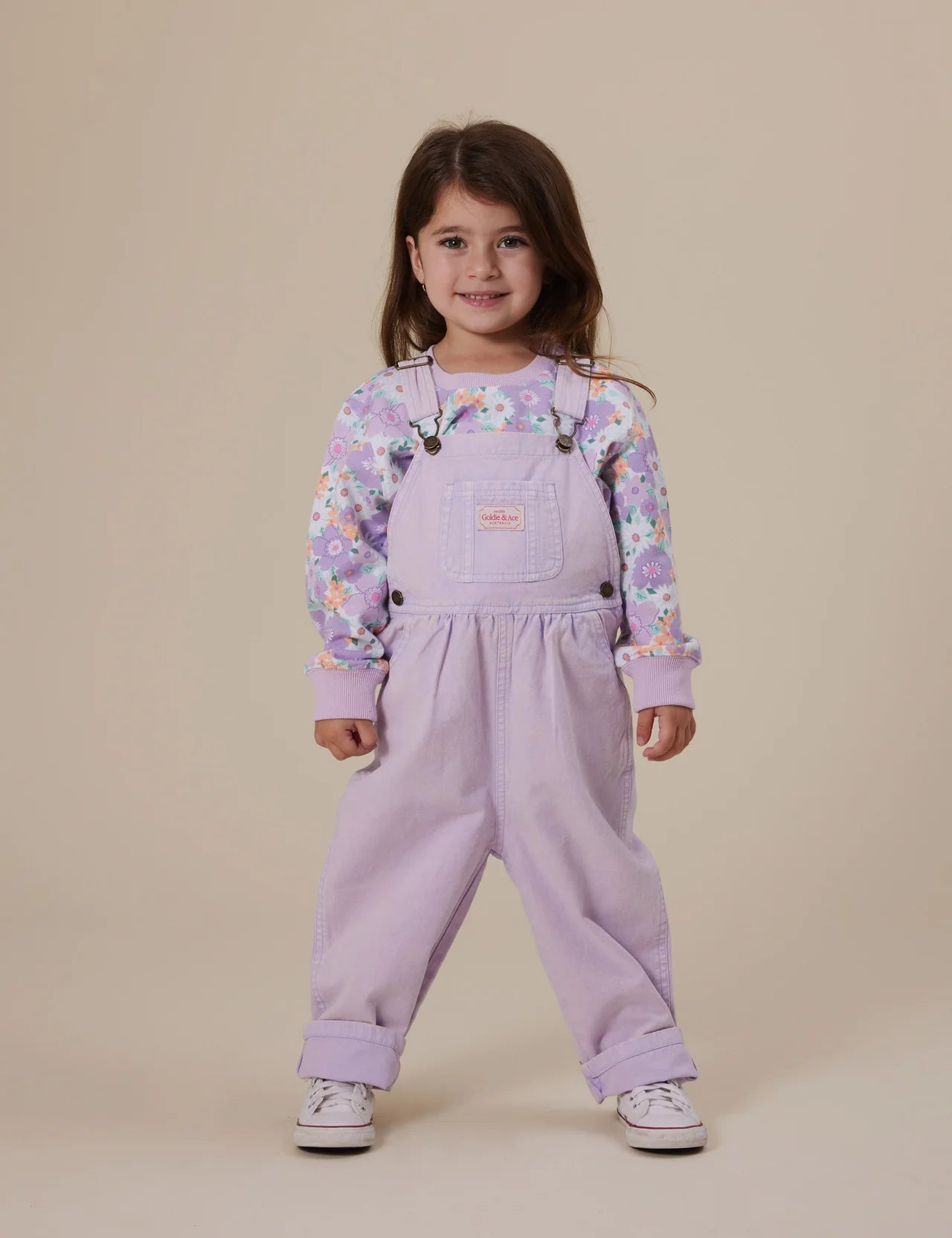 Austin Vintage Washed Overalls - Mauve