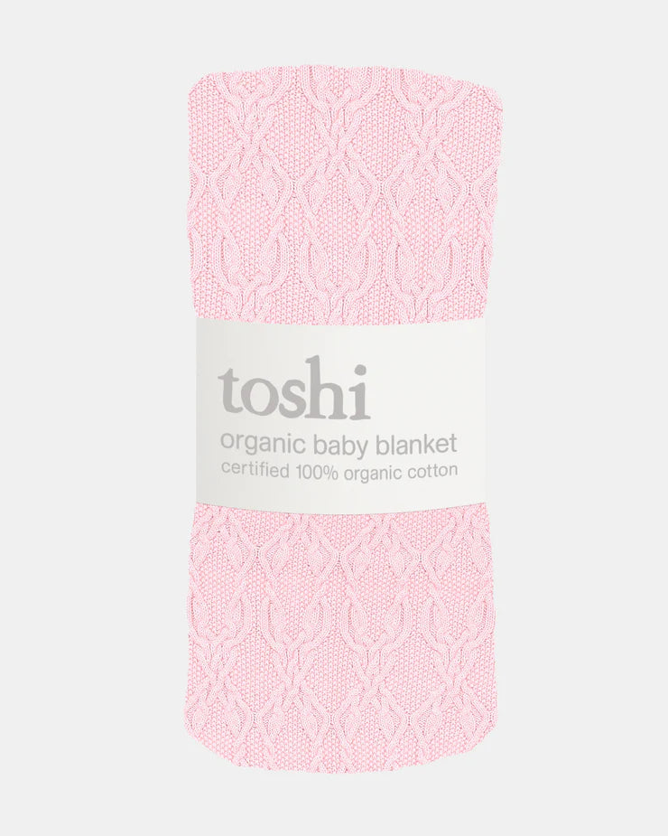 Organic Blanket Bowie - Misty Rose