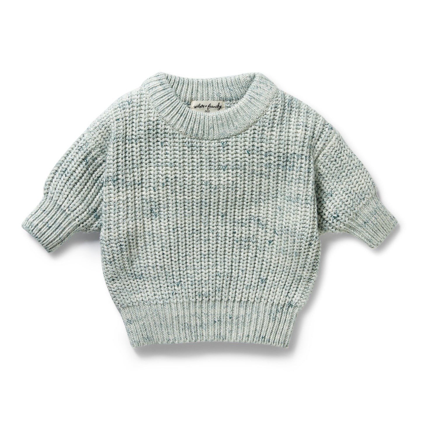 Moss Speckle Organic Knitted Jumper