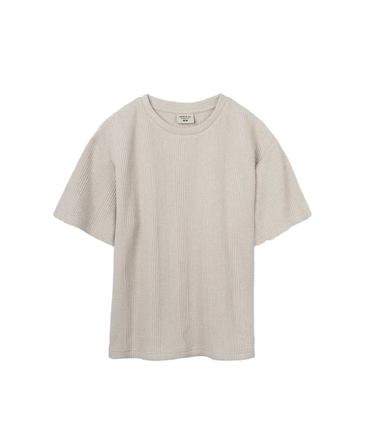 The Veneto Waffle Tee - Mushroom