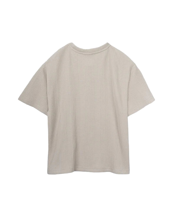 The Veneto Waffle Tee - Mushroom