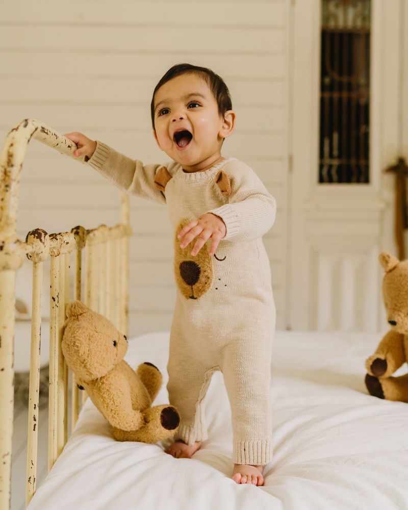 Myles Bear Knitted Romper