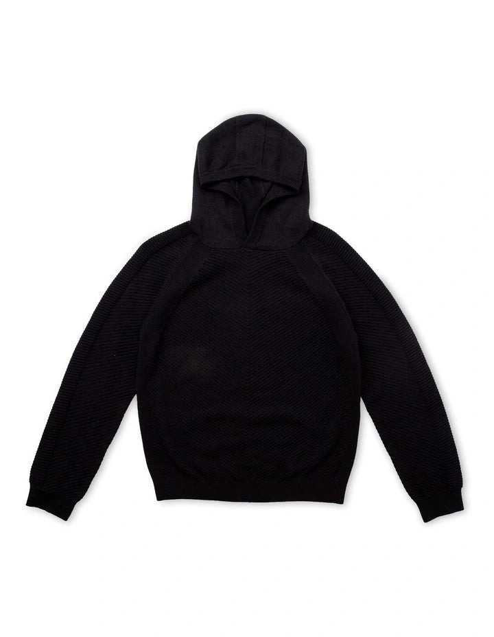 The Northridge Knitted Hoodie - Navy
