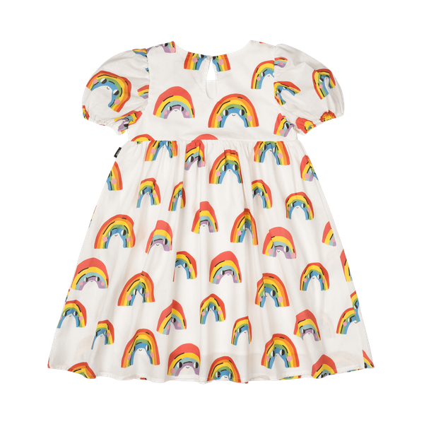 Over The Rainbow Puff Sleeve Dress