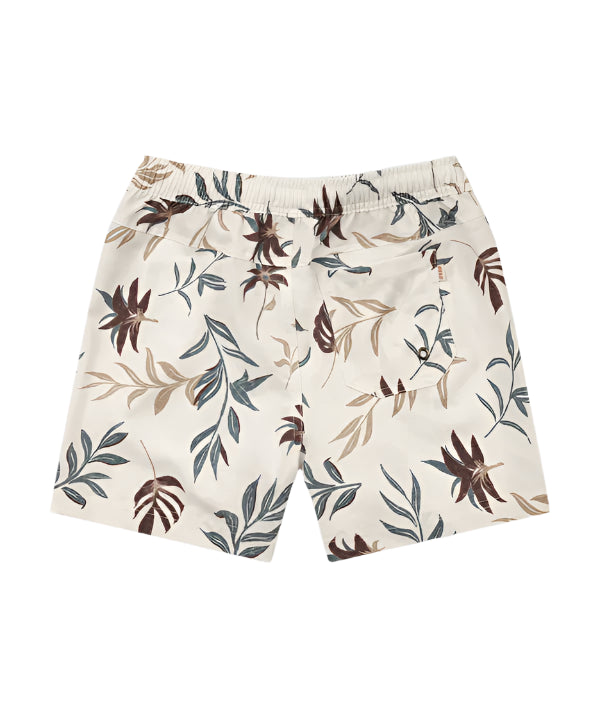 The Palm Swim Trunk - Burg/Blue Combo