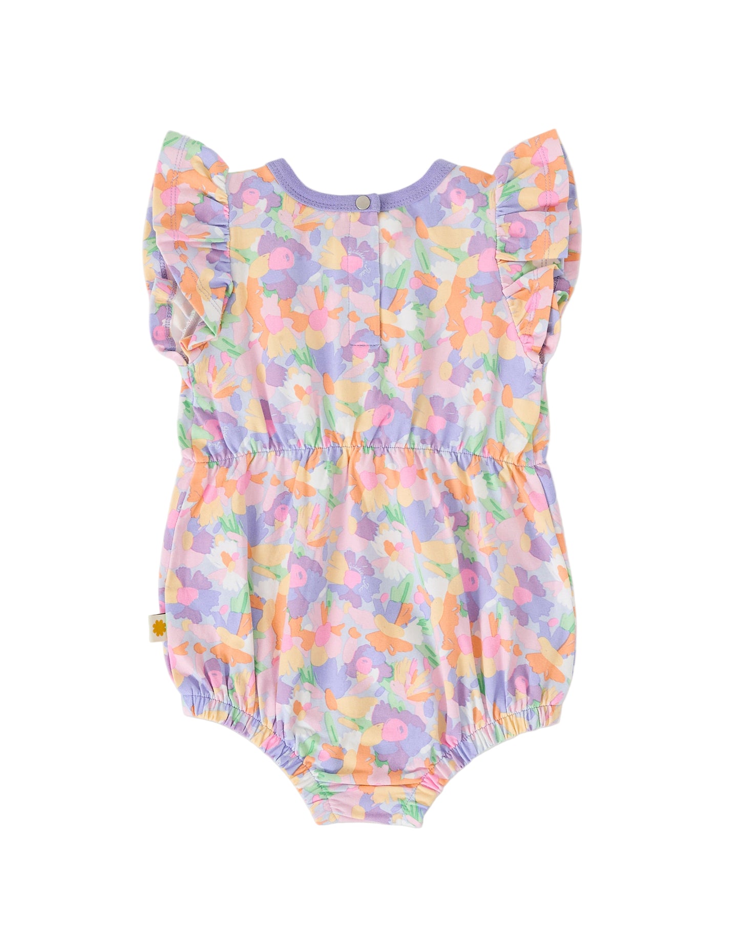 Pastel Bouquet Frill Bubble Romper