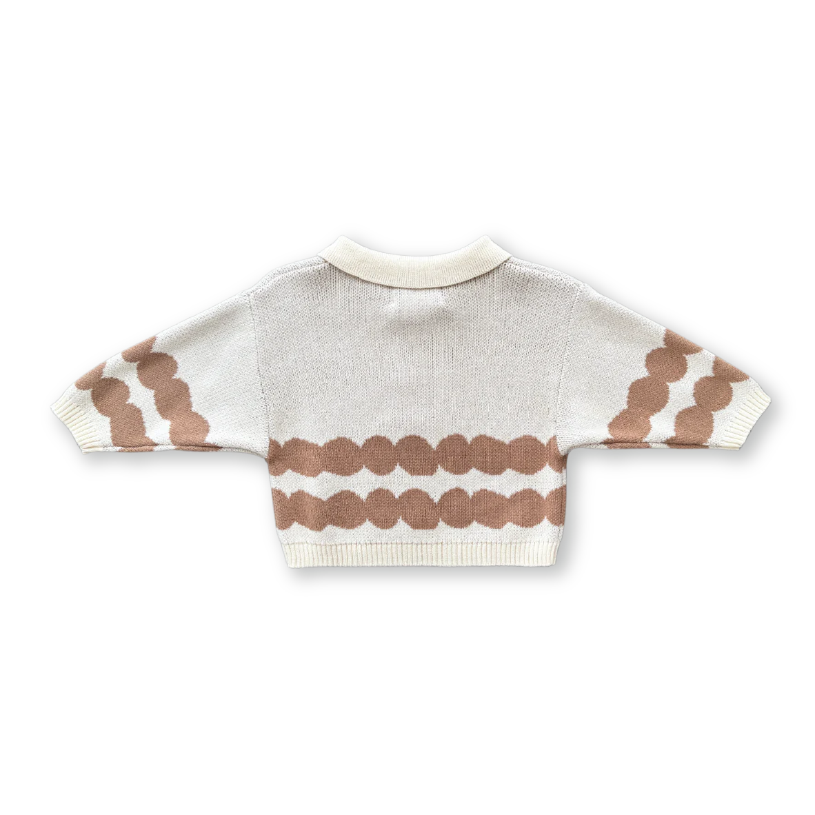 Pebble Collar Pull Over - Milk & Clay