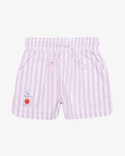 Load image into Gallery viewer, Pink Stripe Poplin Cotton Shorts

