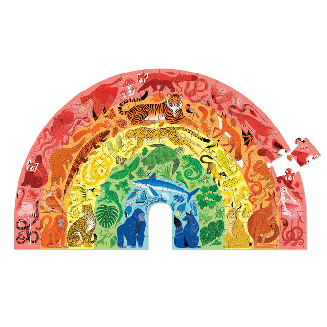 Rainbow Puzzle - Animals (100pc)