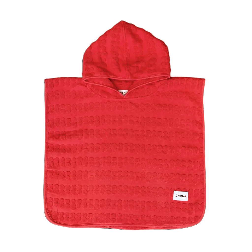 Bubble Terry Towelling Poncho - Fiesta