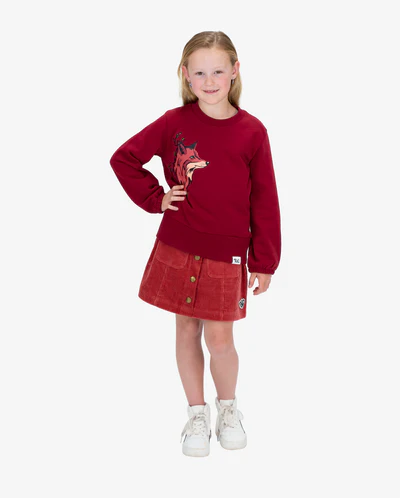 Rhubarb Corduroy Skirt