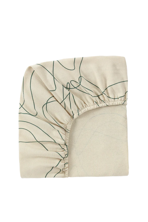 Fitted Sheet - Ripple/Pine