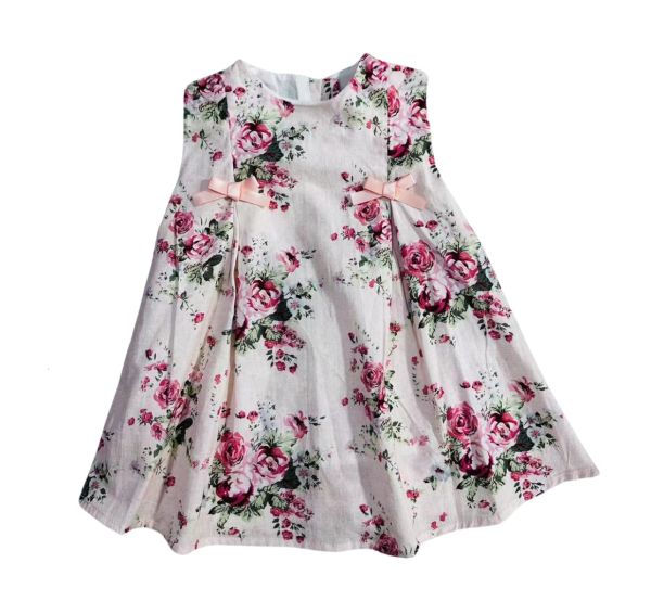 Pink Rose Bow Dress