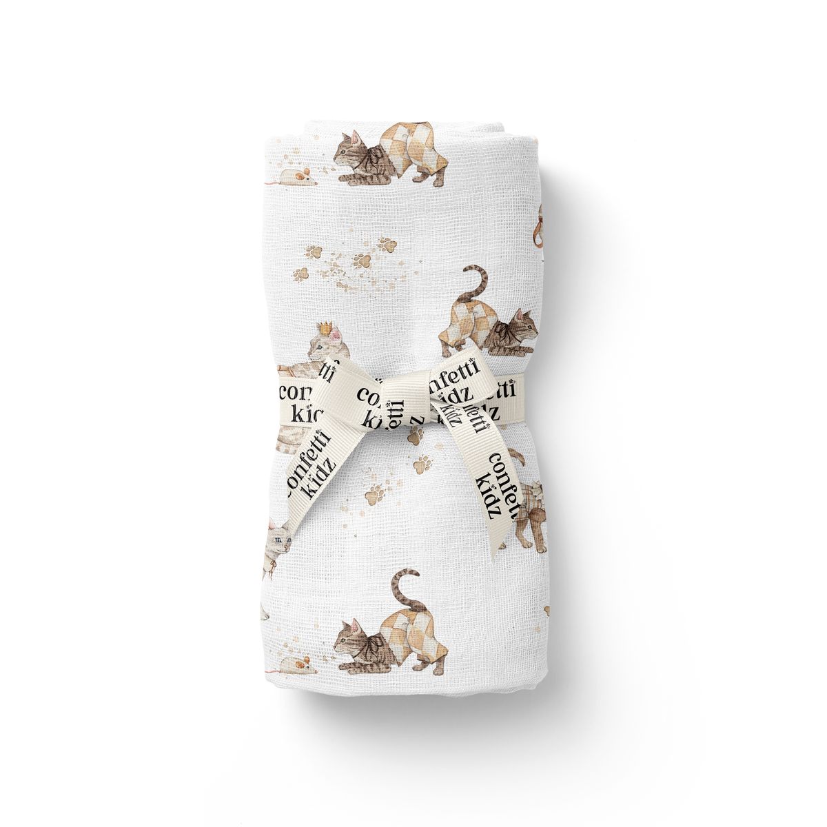 Organic Muslin Swaddle - Royal Whiskers