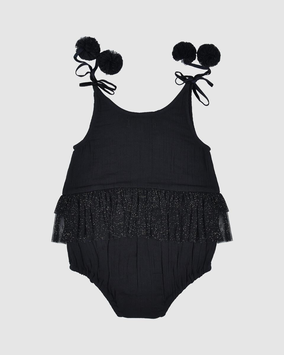 Sabine Tutu Playsuit - Black