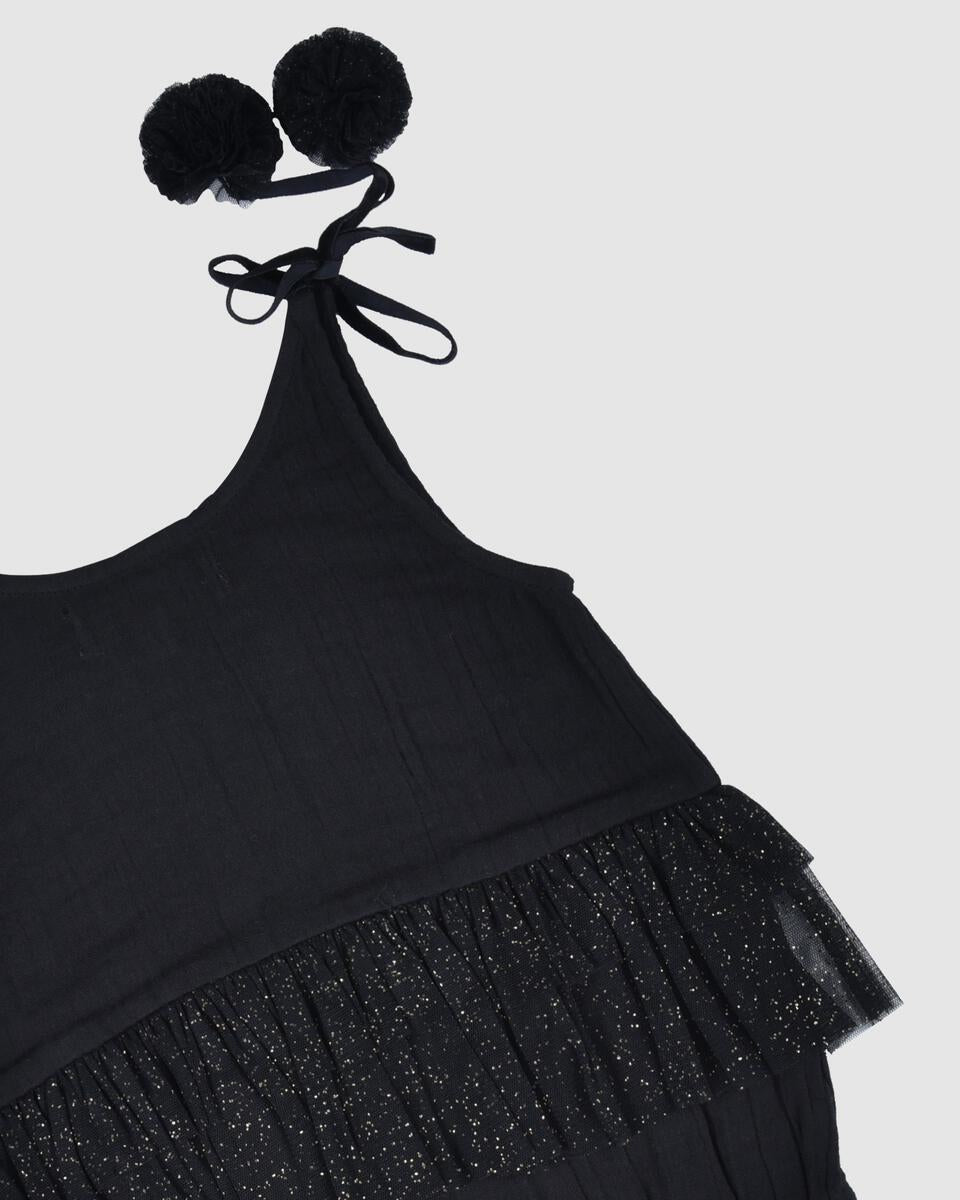 Sabine Tutu Playsuit - Black
