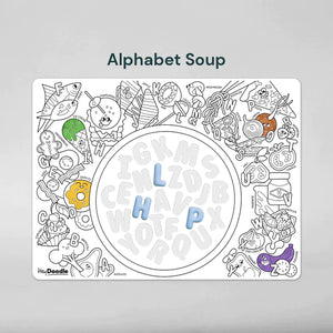 Sensory Reusable Silicone Mat - Alphabet Soup
