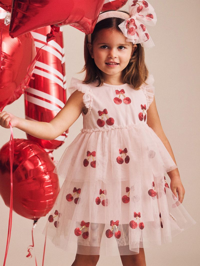Sequin Cherry Pie Tulle Dress