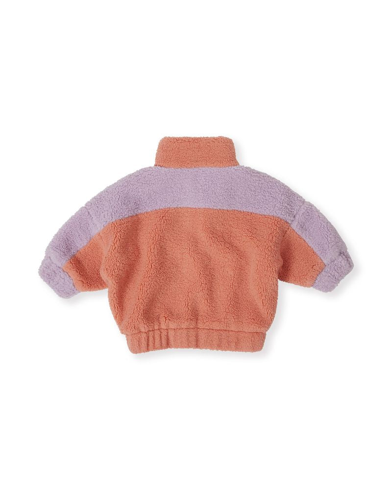 Frankie Sherpa Jacket - Lilac/Peach/Mint