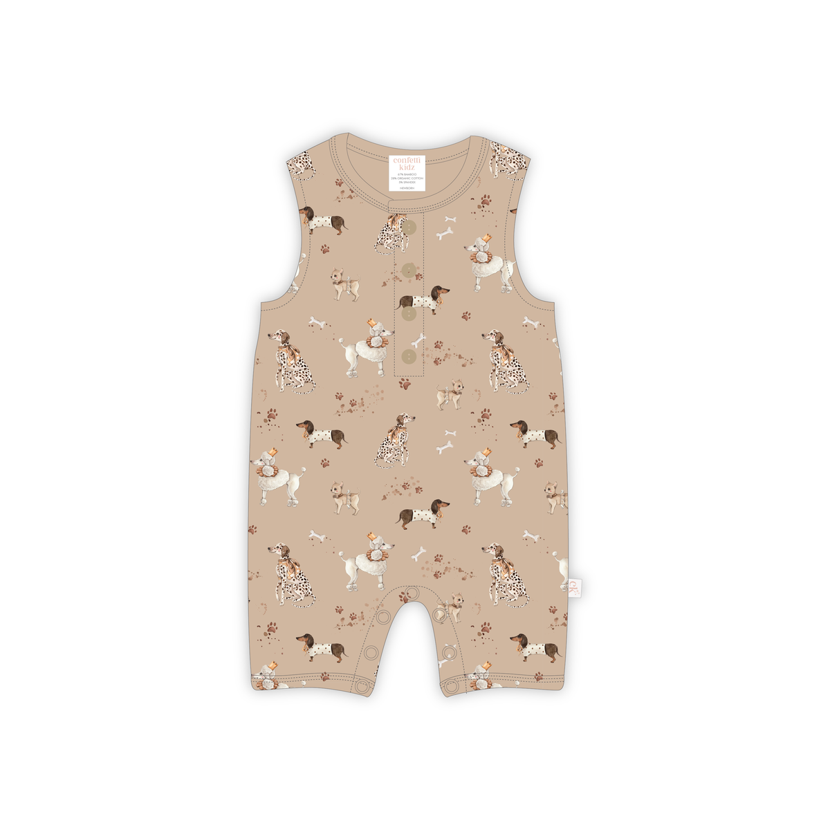 Sleeveless Romper - Show Pups