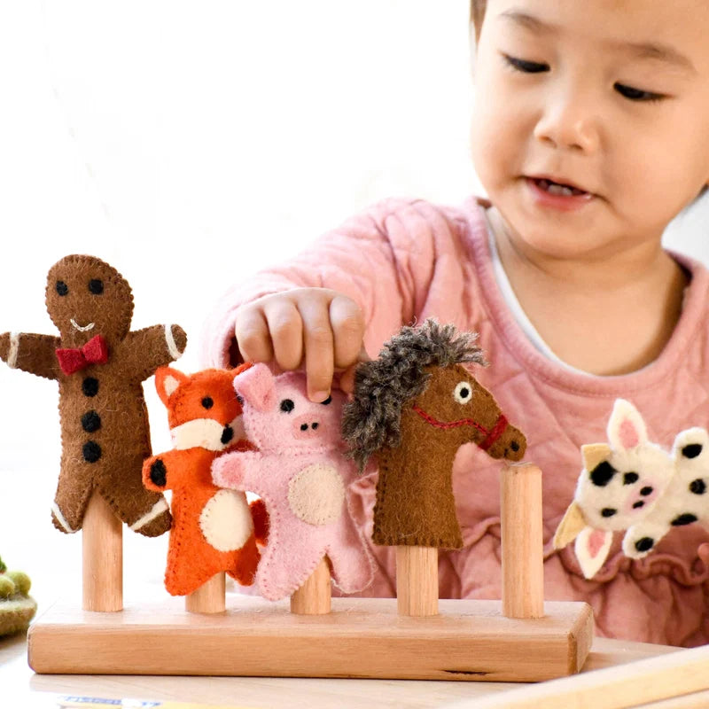 Finger Puppet Stand (5 rods)