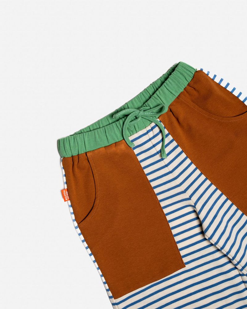 Wide Leg Pants - Stripes