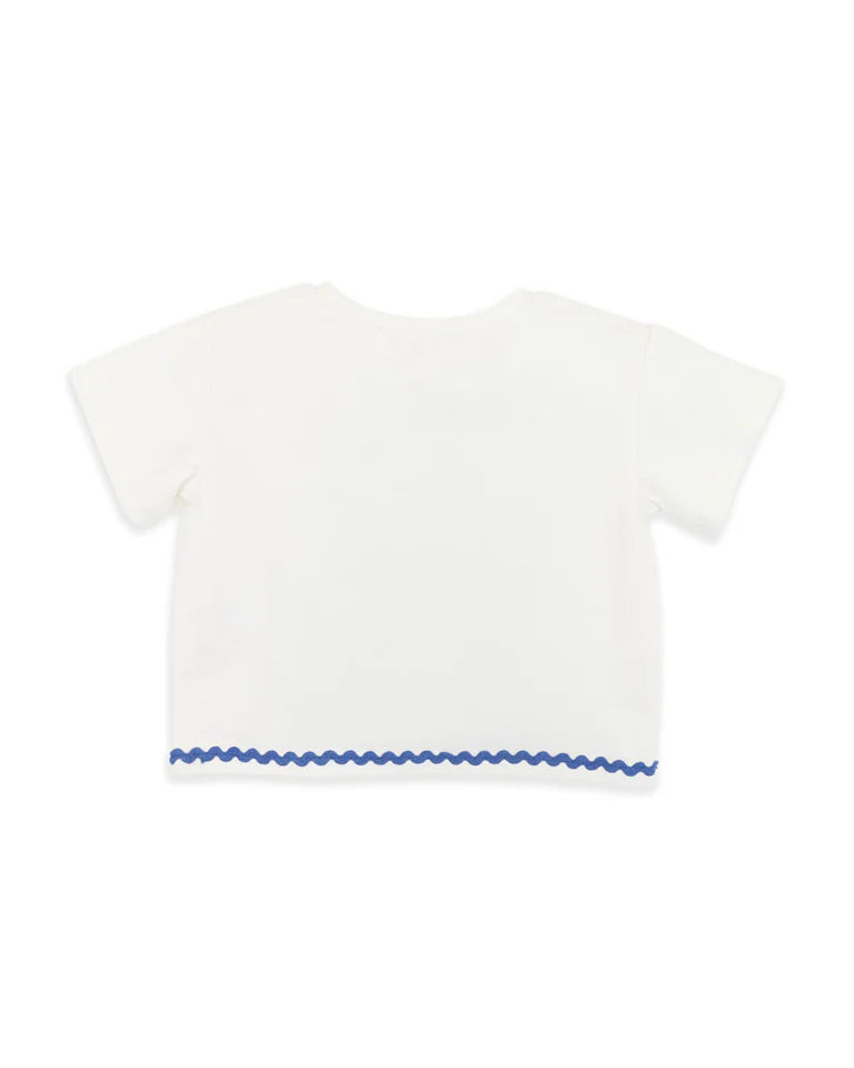 Summer Vacay Ciao Bella Embroidered Tee