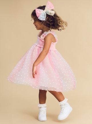 Sweetheart Shirred Tulle Dress