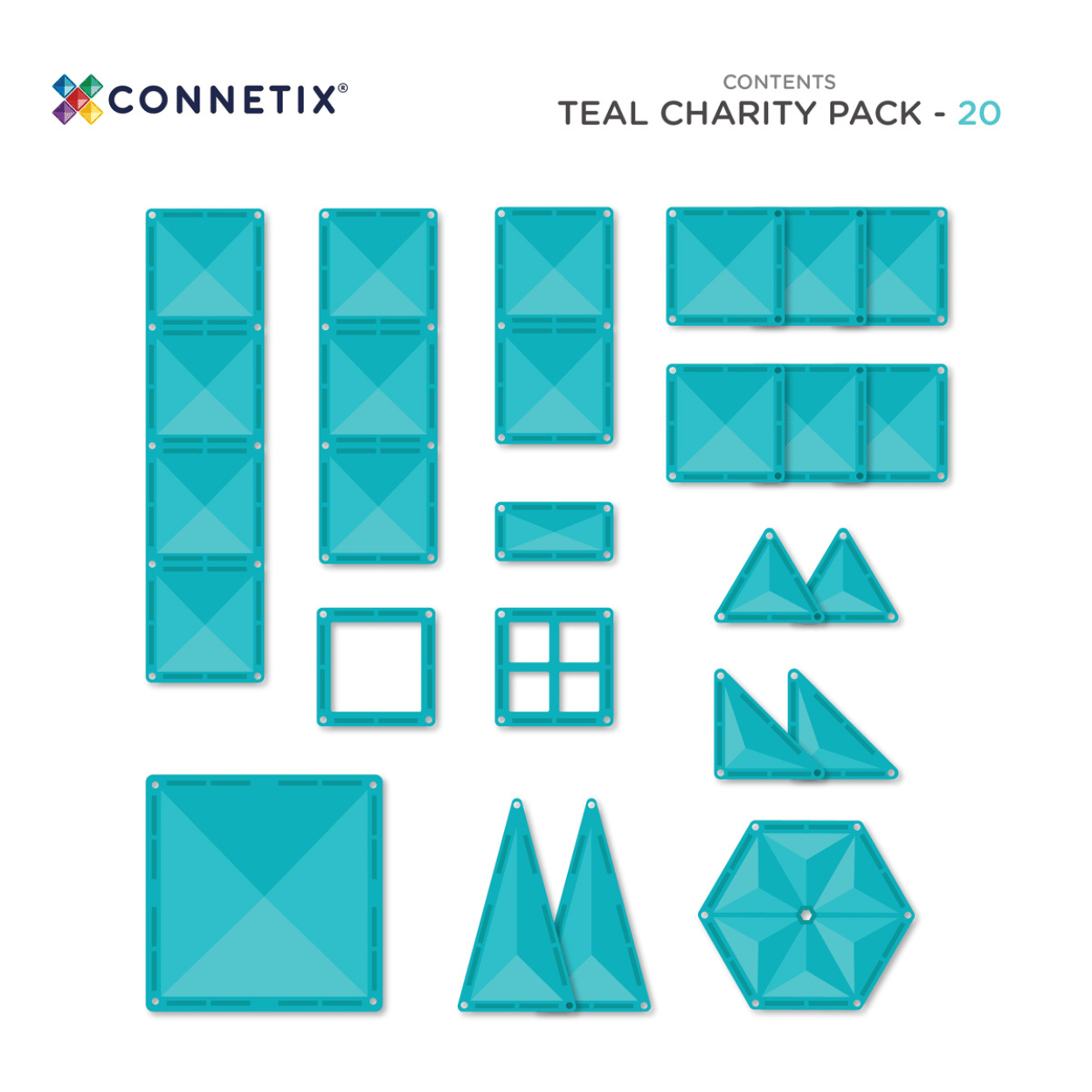 Charity Pack Teal (20 pc)