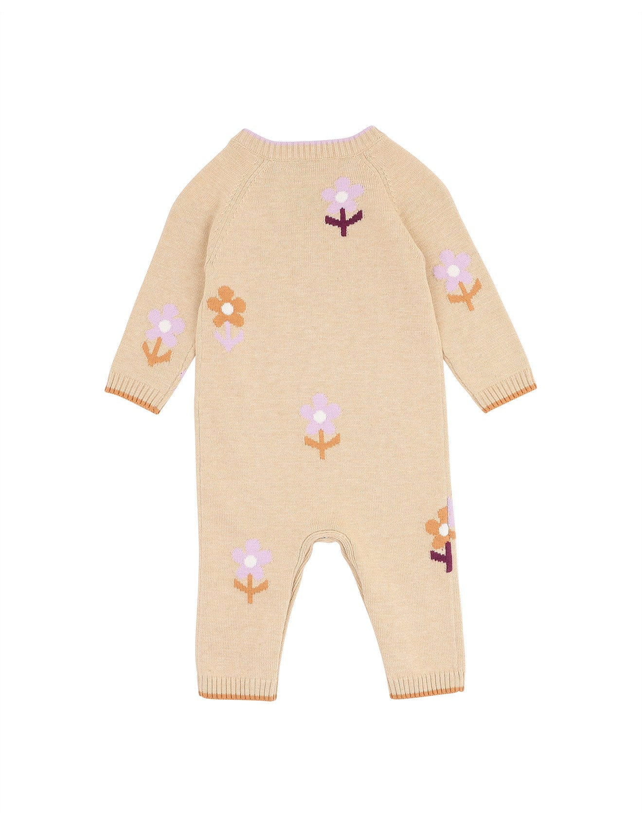 Tutu Tigers Flowers Knitted Romper