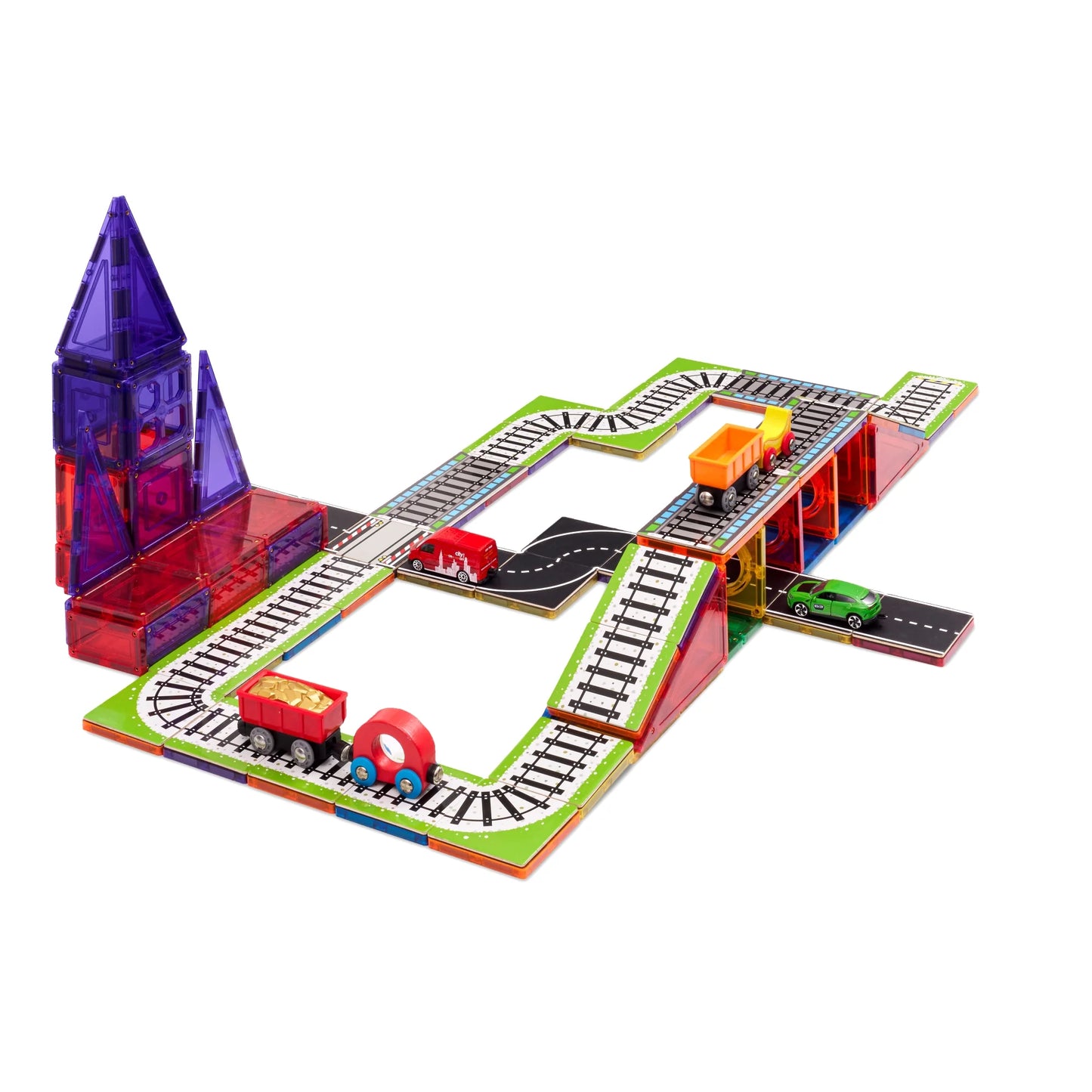 Magnetic Tile Topper - Train Pack (36pc)