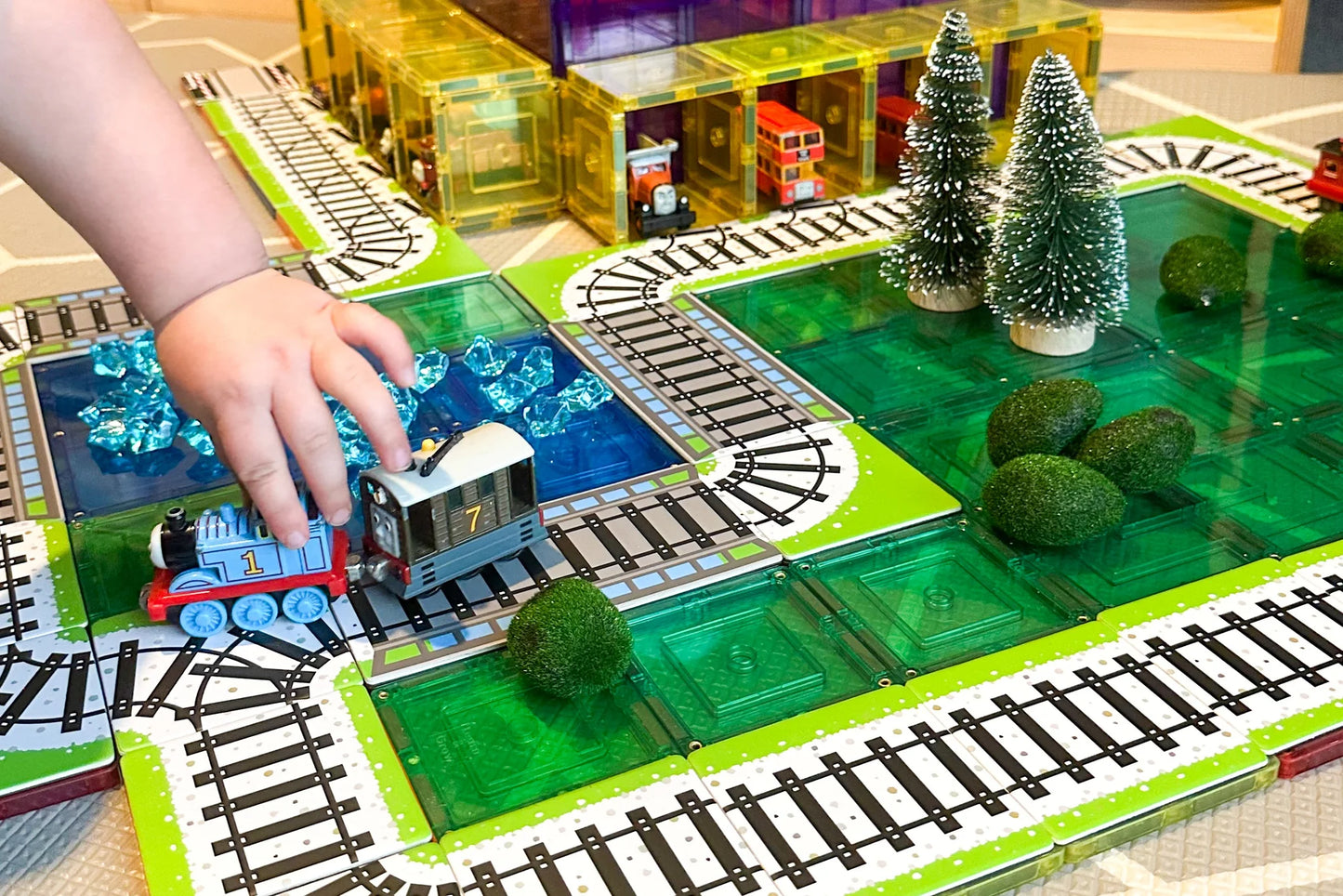 Magnetic Tile Topper - Train Pack (36pc)
