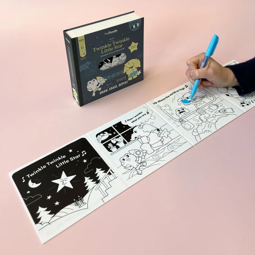 Twinkle Twinkle Little Star Tales - Reusable Colouring Book