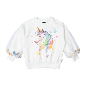 Unicorn Tulle Sleeve Sweatshirt