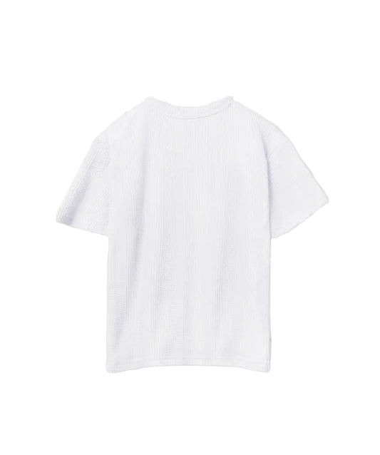 The Veneto Waffle Tee - Chalk