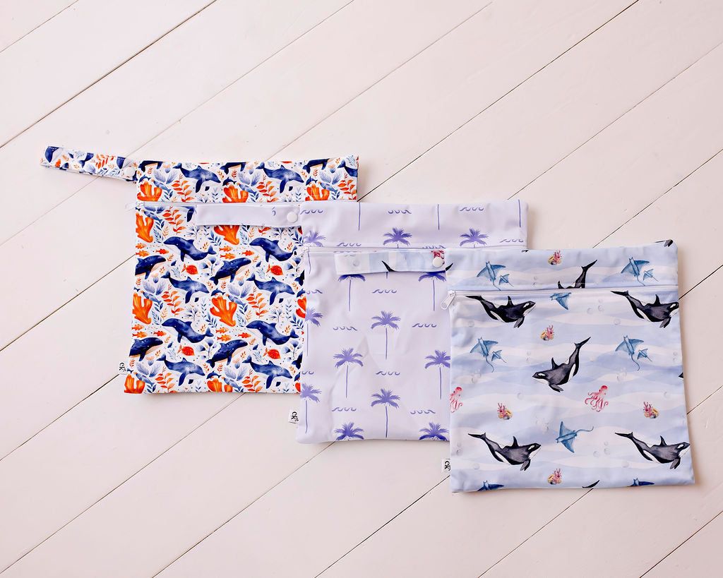 Double Pocket Wet Bag - Sea Symphony
