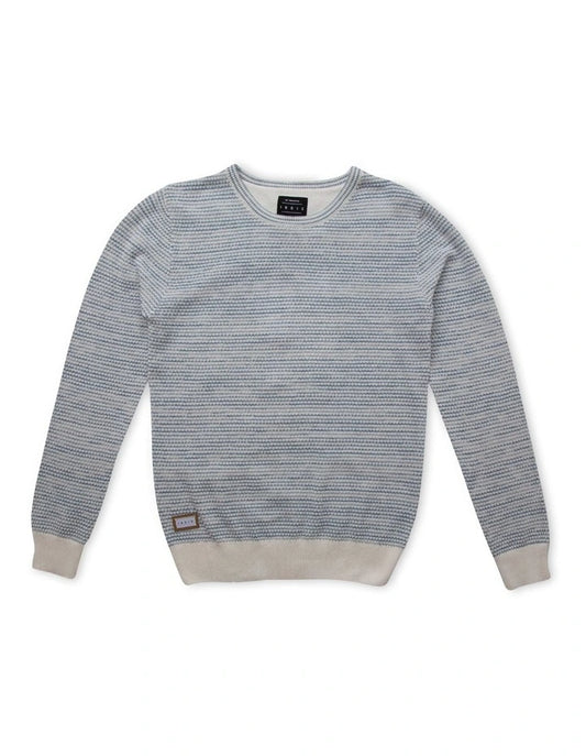 The Yardley Knit - Light Blue/Cream