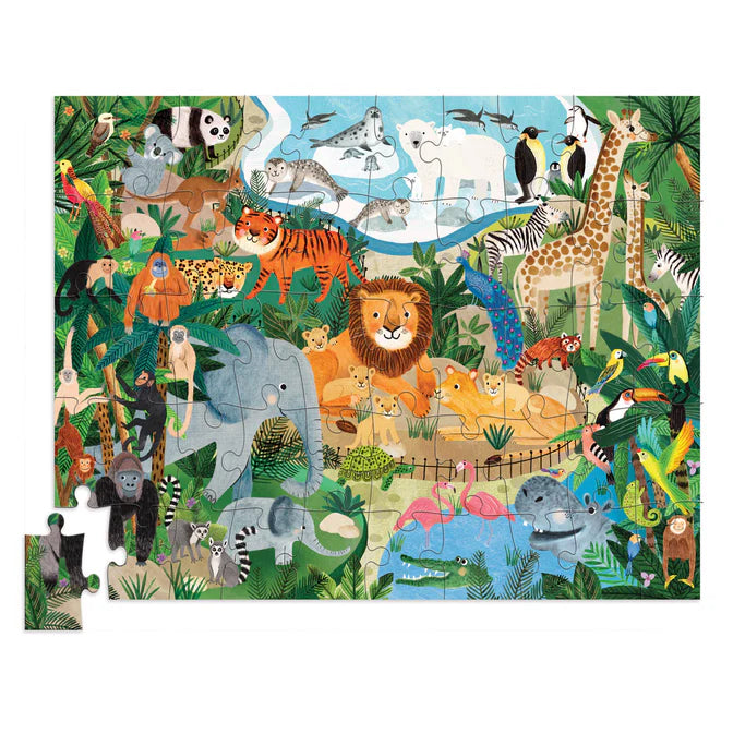 Flat House Puzzle - Zoo (50pc)